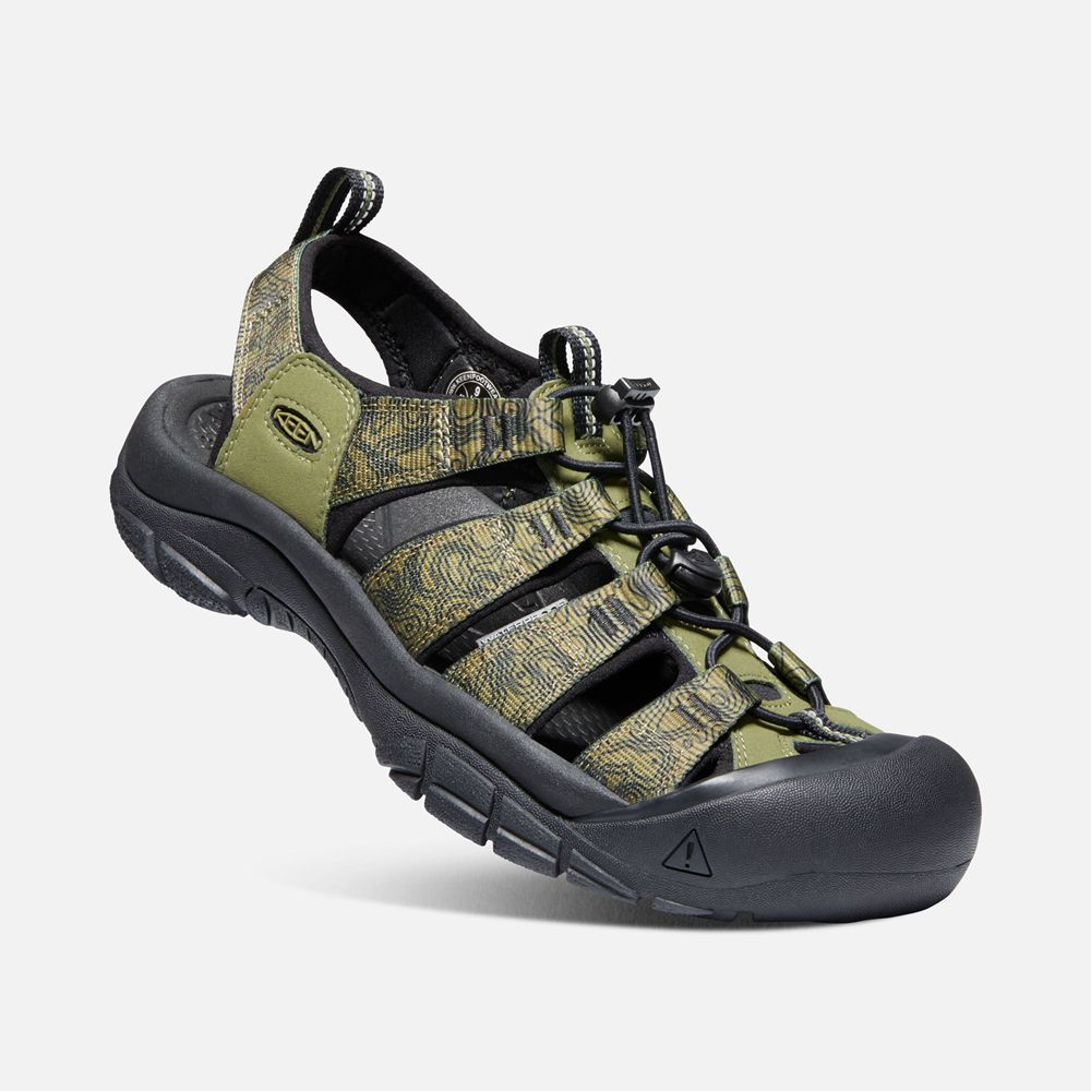 Keen Outdoor Sandalet Erkek Zeytin Yeşili/Siyah - Newport H2 - Türkiye ETBG56193